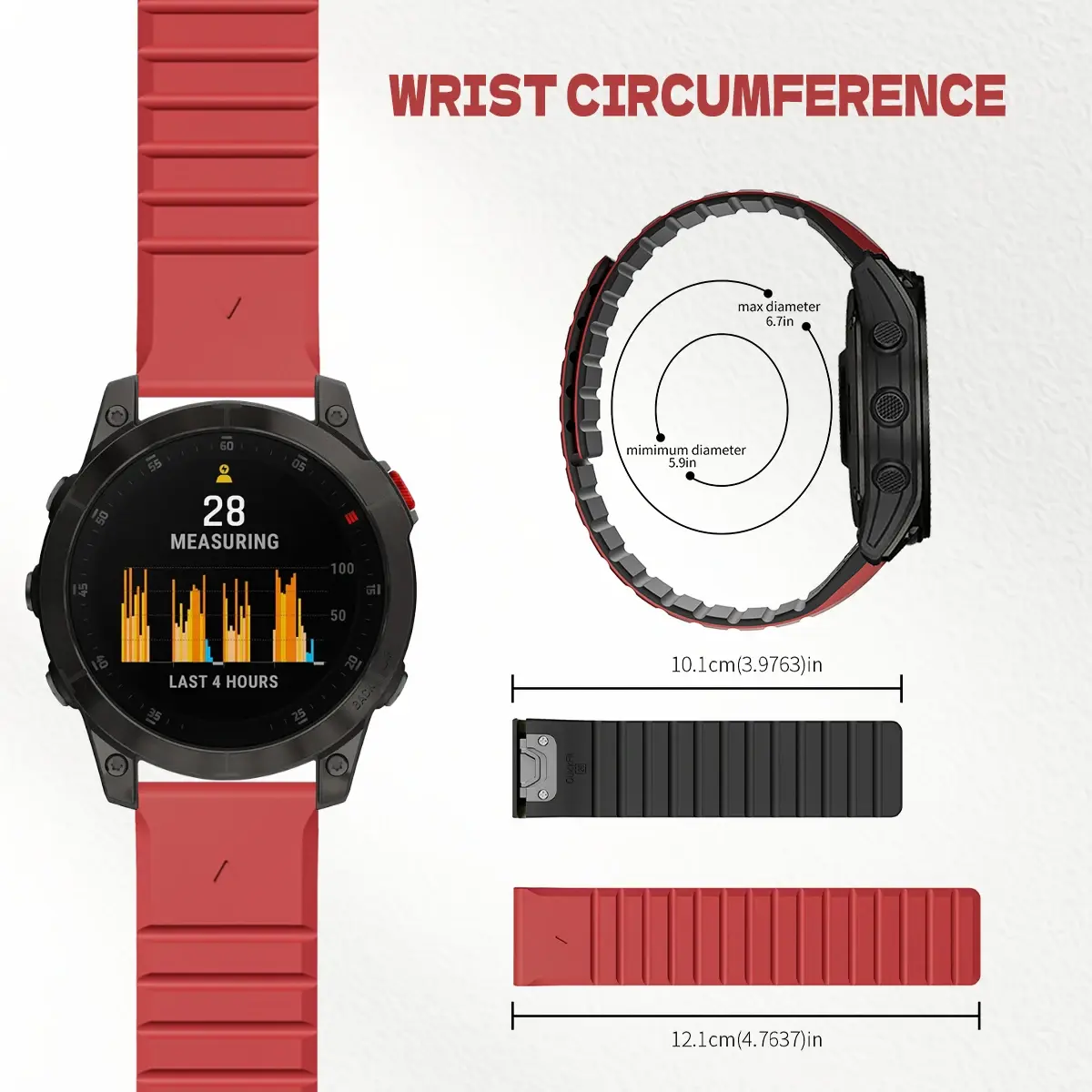 Magnetic Silicone Strap For Garmin Fenix 7 7x 6 6X Pro Quick Fit 5X 5 Pro 22mm 26mm Bracelet For Gen 2/Enduro 2/Descent Mk1 Band