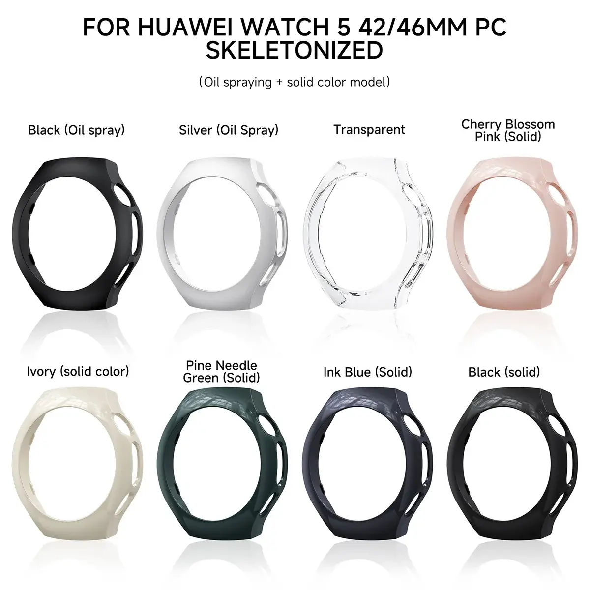Case for Huawei Watch GT 5 42mm 46mm Smart Watch PC Hard Protective Cover Anti-scratch Bumper Shell for Huawei GT5 Accessories