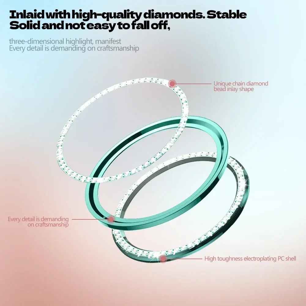 Diamond Bezel for Samsung Galaxy Watch 6 43mm 47mm Diamond Decoration Bezel Protector Protective Case for Galaxy Watch6