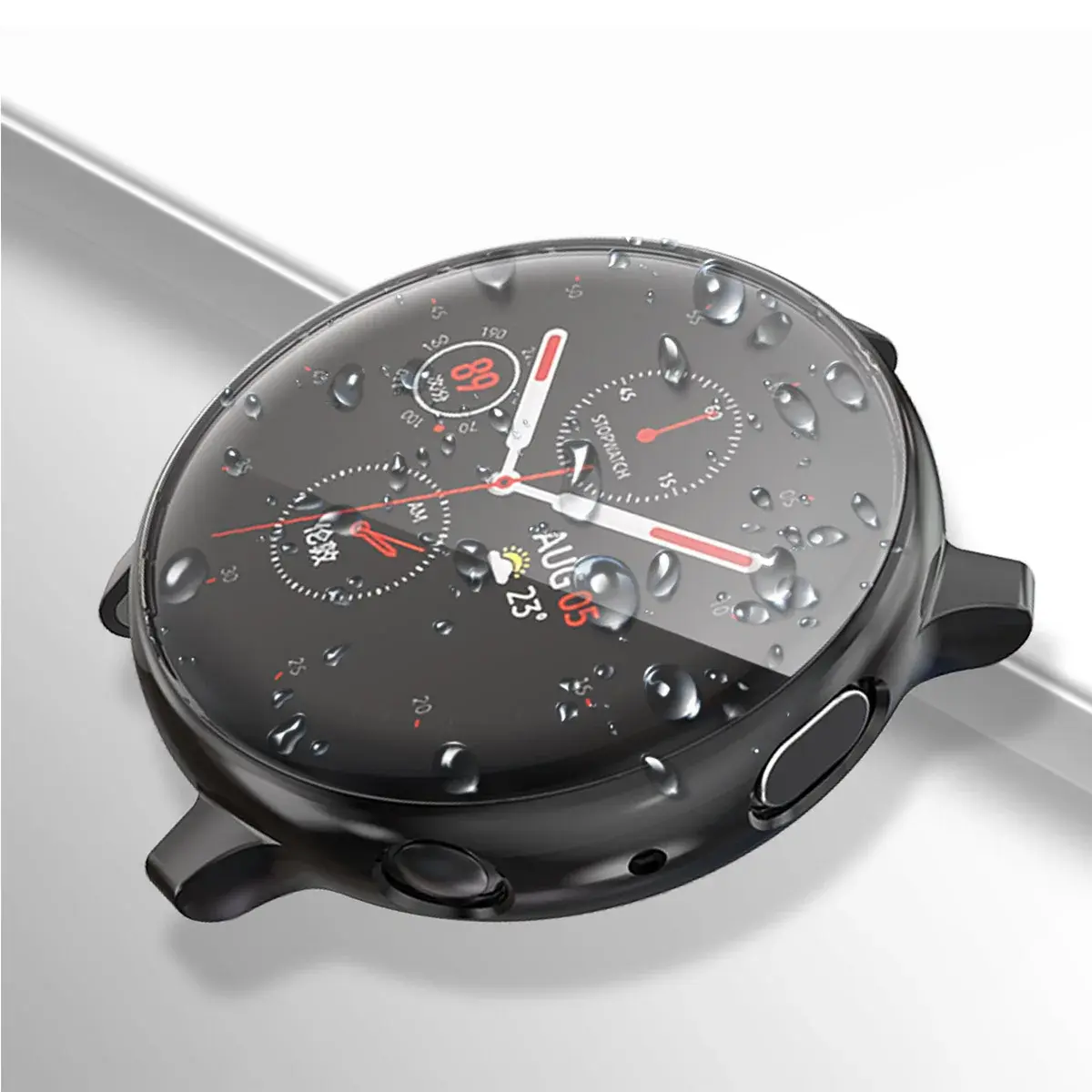 Case for Samsung Galaxy Watch 6 5 4 40mm 44mm Screen Protector TPU All-Around Bumper Protective Cover for Active 2 40/44mm