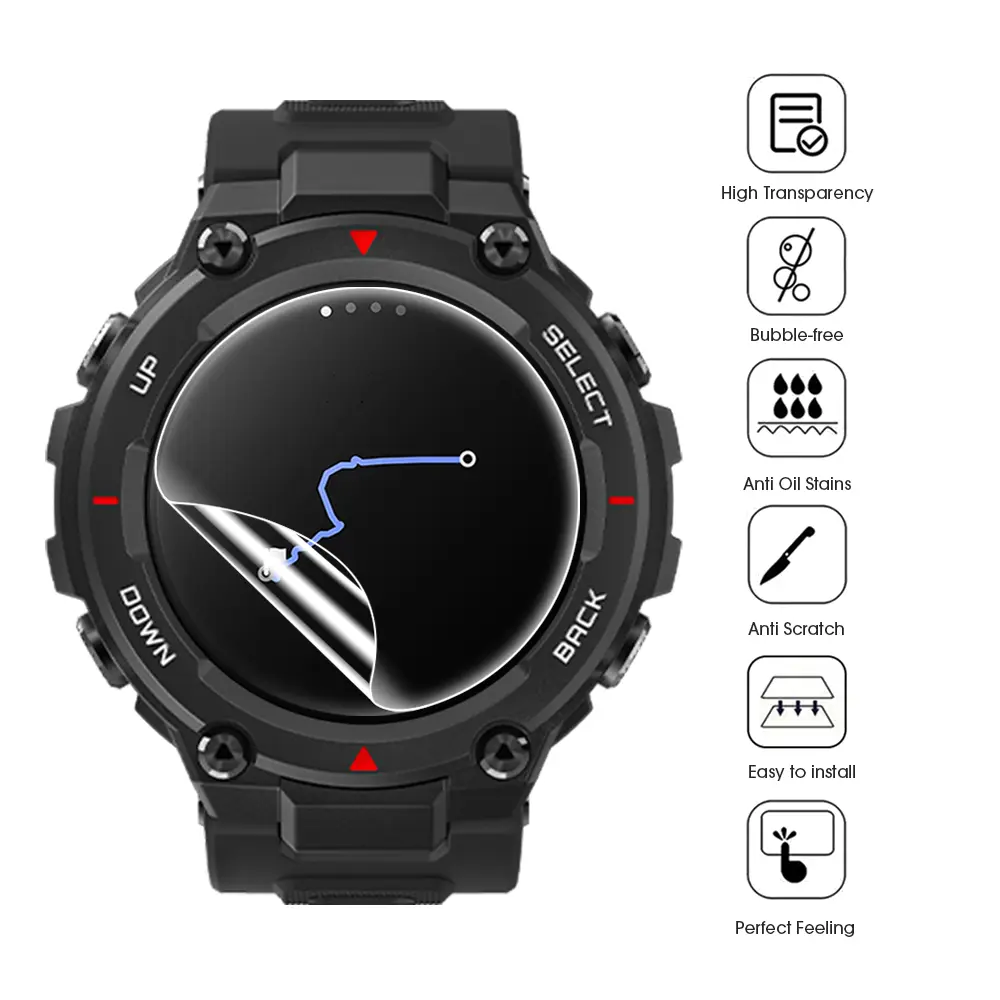 For Amazfit T Rex Pro T-Rex 2 Huami Screen Protector 9H Tempered Glass TRex T-Rex Pro Protective Film For Huami Amazfit T Rex 3