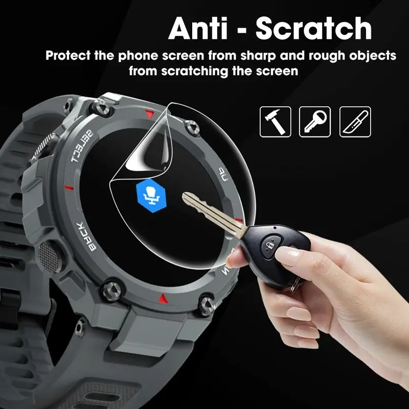 For Amazfit T Rex Pro T-Rex 2 Huami Screen Protector 9H Tempered Glass TRex T-Rex Pro Protective Film For Huami Amazfit T Rex 3