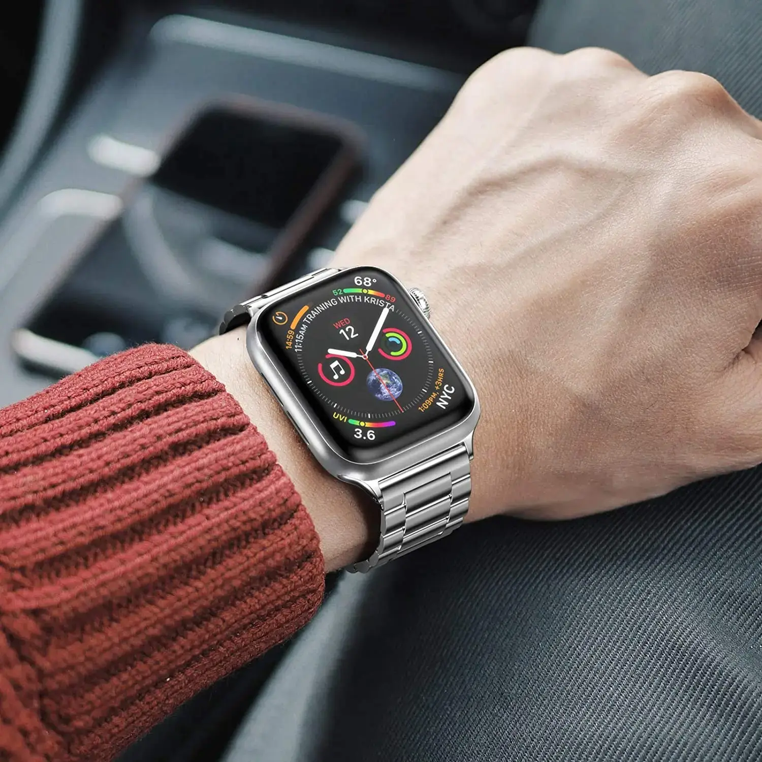Stainless Steel Band For Apple Watch Ultra 2 49mm 45mm 41mm 40mm 44mm Metal Strap Bracelet iWatch series 9 8 7 6 5 SE