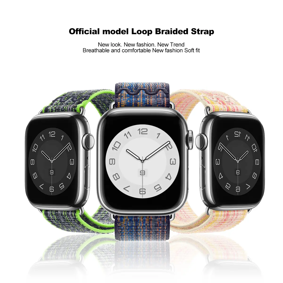 Nylon Sport Strap for Apple Watch Band 49mm for Nike Loop Bracelet iWatch S10 9 8 7 6 5 4 3 se2 Ultra 2 46mm 45mm 44mm 41mm 42mm