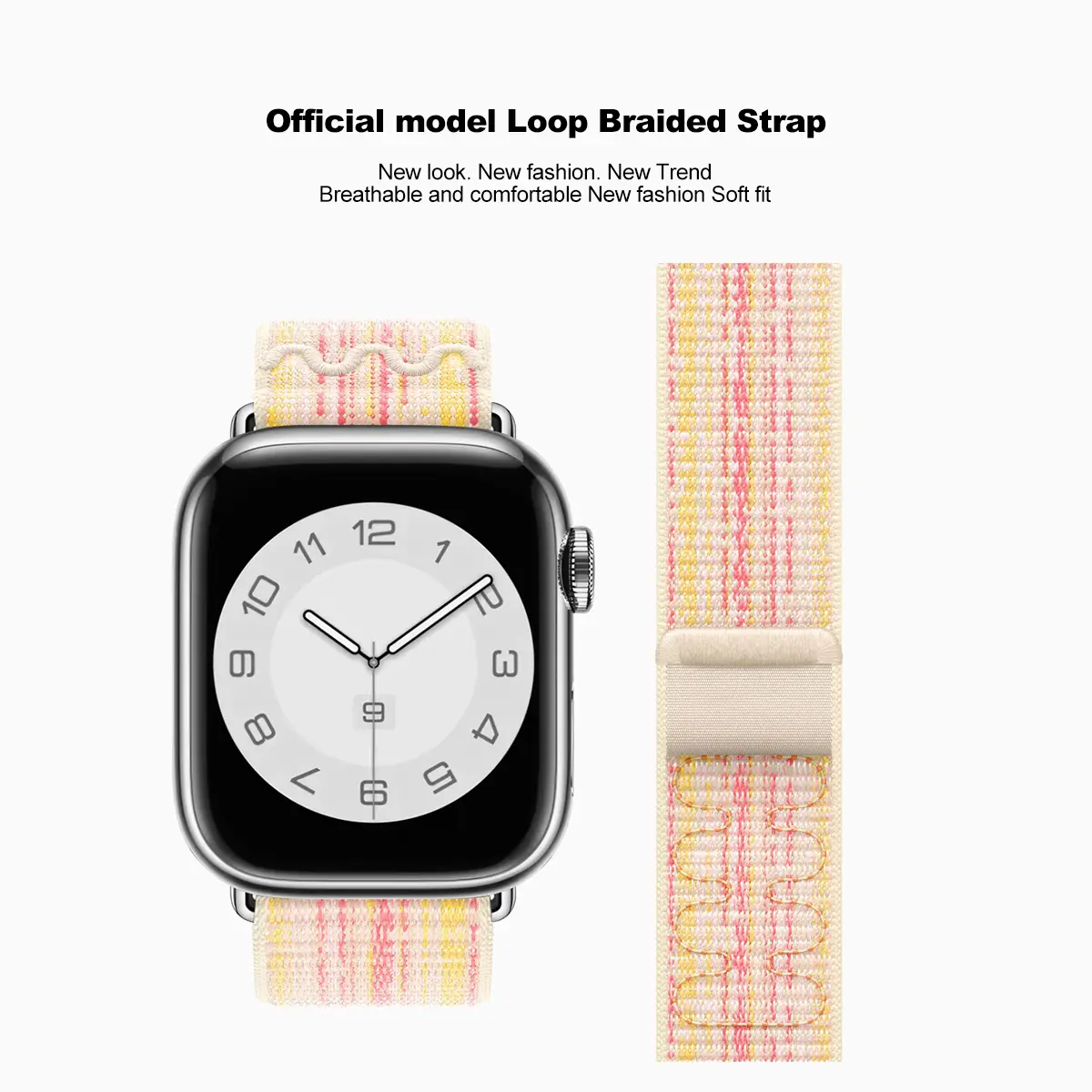 Nylon Sport Strap for Apple Watch Band 49mm for Nike Loop Bracelet iWatch S10 9 8 7 6 5 4 3 se2 Ultra 2 46mm 45mm 44mm 41mm 42mm