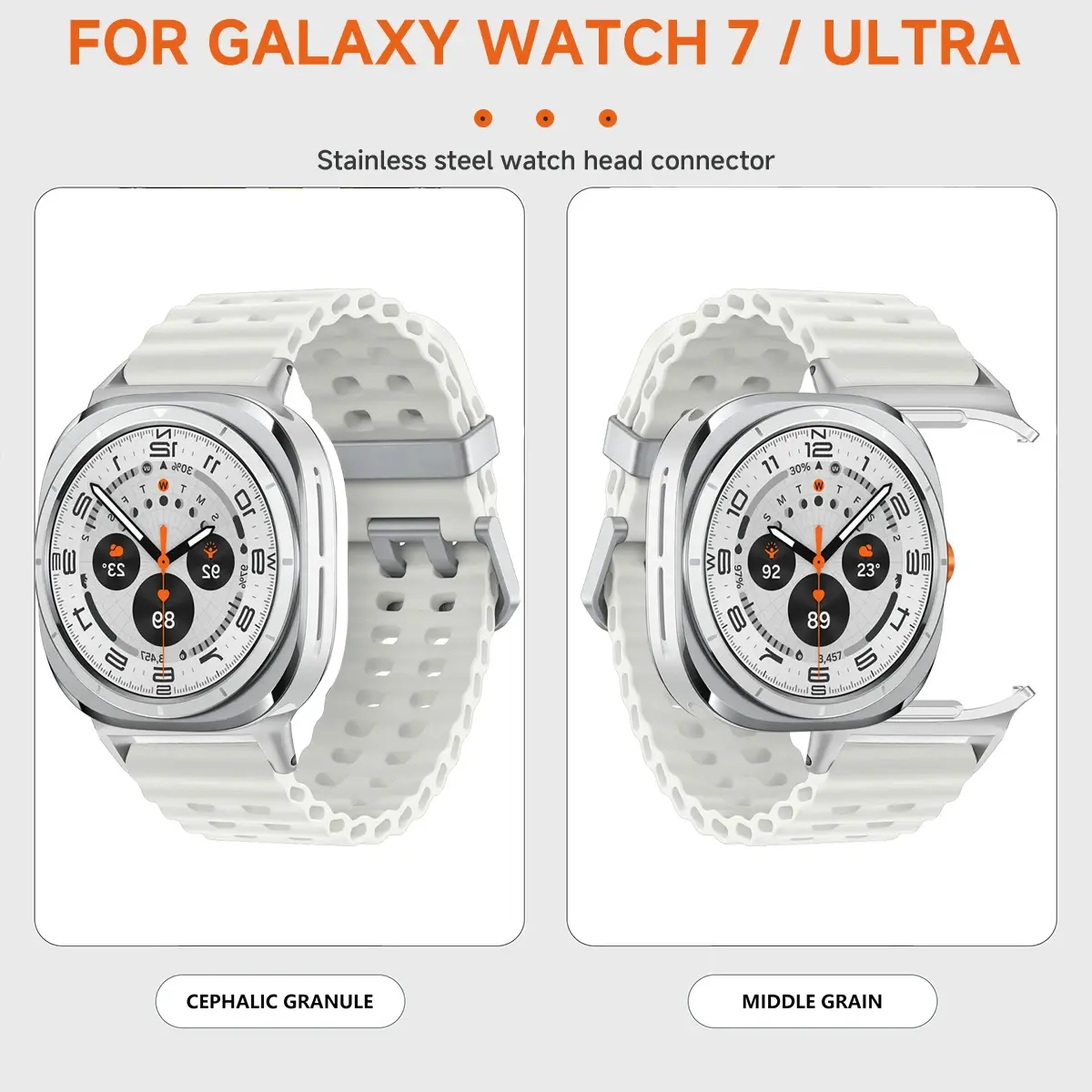 1 Pair Adapter for Samsung Galaxy Watch 7 Ultra 47mm Metal Connector for Samsung Watch 7 Ultra 20mm 22mm 24mm watch Accessories