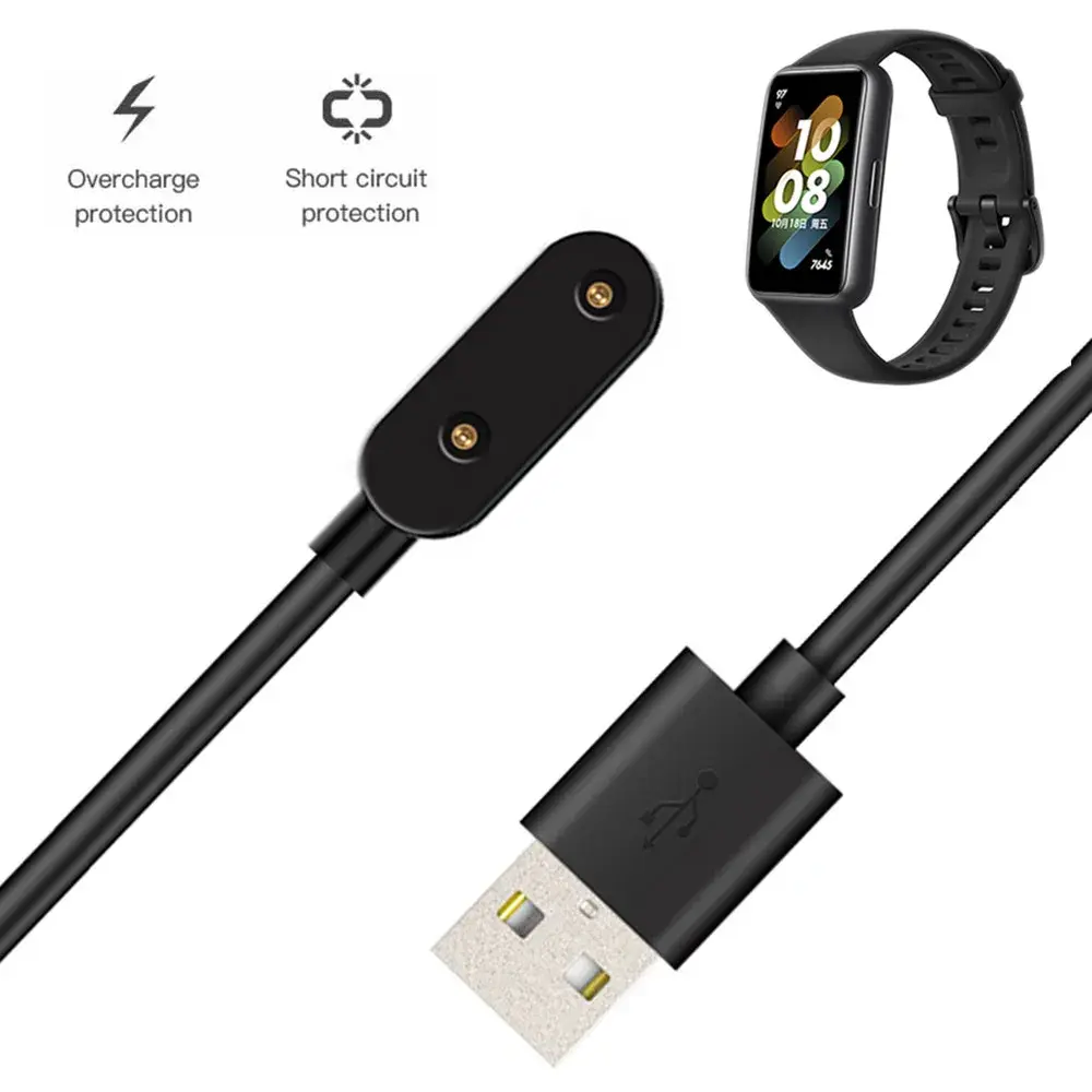 1M Magnetic USB Charger for Huawei Watch Fit/ Fit2/ Band9/8/7/6pro/ Honor Watch ES/Children Watch 4X Power Adapter Charger Cable