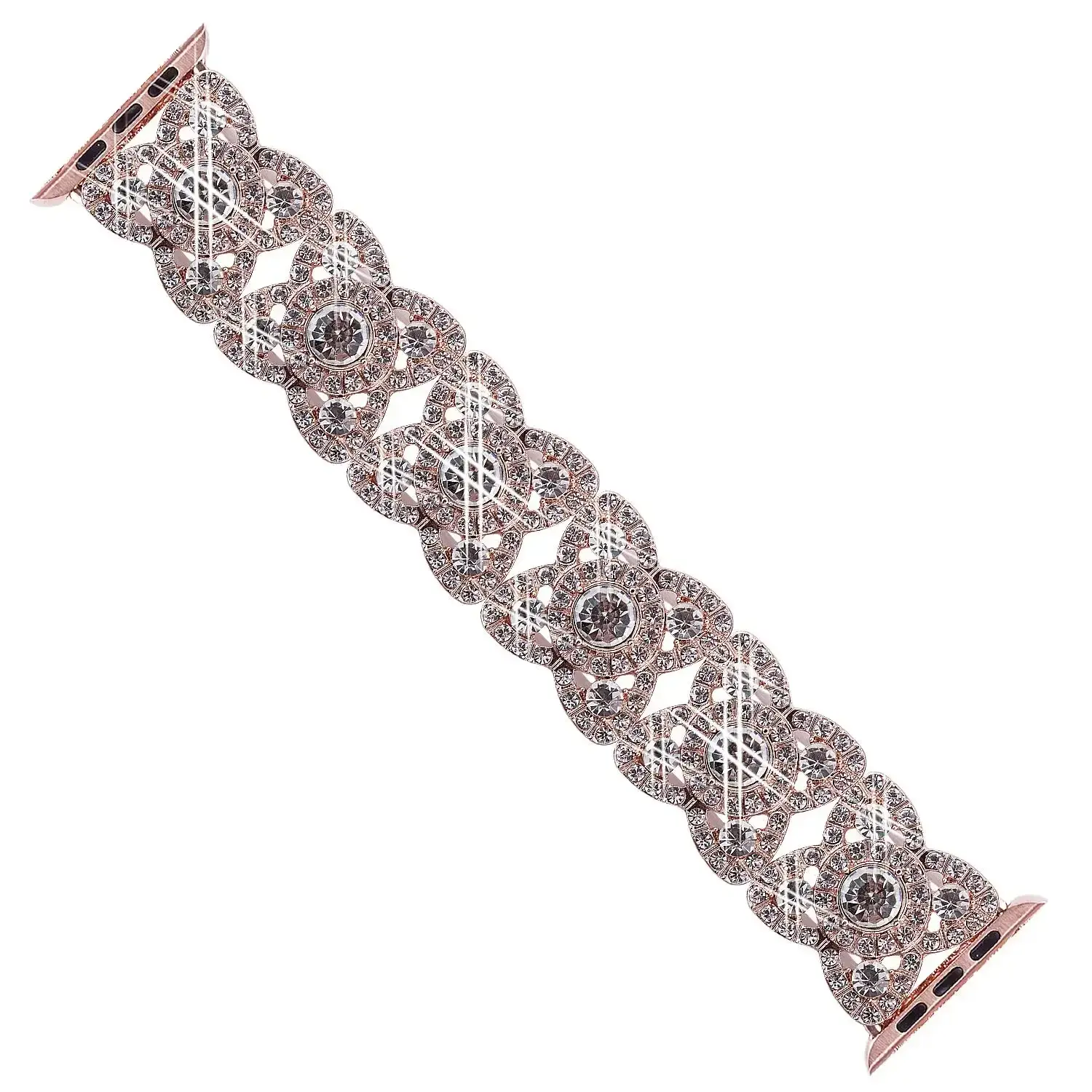 Bling Band for Apple Watch Ultra2 38mm 40mm 42mm 44mm 41mm 45mm 49mm Diamond Metal Wristband Strap Iwatch Series9 8 7 6 SE 5 4 3