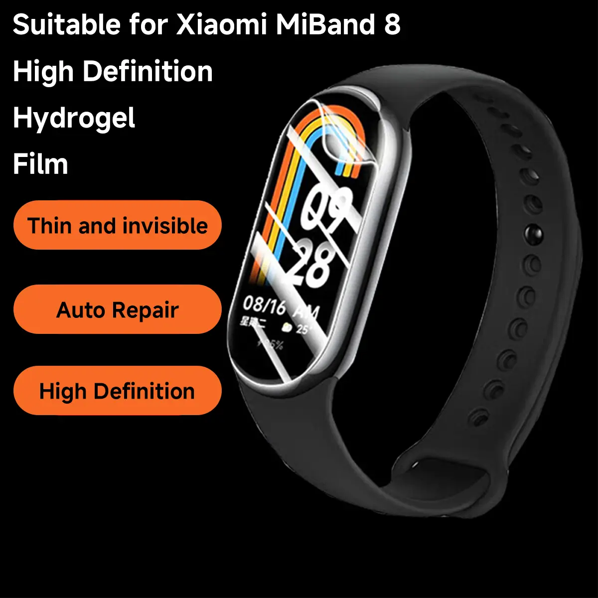 1/3/5PCS Soft Hydrogel Film For Xiaomi Mi Band 8 7 6 5  Protective Soft Film Xiaomi MiBand 8pro 7pro Smart Wristband Not Glass