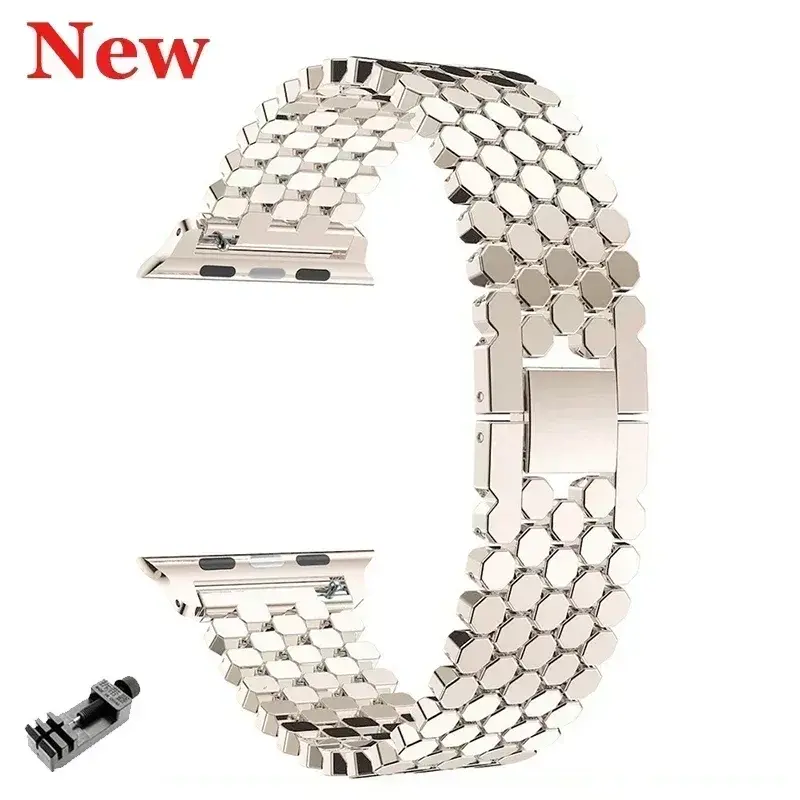 Women Metal Stainless Steel Strap For Apple Watch Series 9 41mm 45mm 49mm 40mm 44mm Band For iWatch 8 7 5 4 3 38 41mm Bracelet