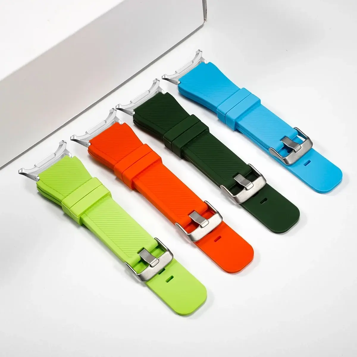 No Gaps Silicone Band for Samsung Galaxy Watch 7 Ultra 47mm Sports Rubber bracelet Loop Strap for Galaxy Watch 7 Ultra 47mm Band