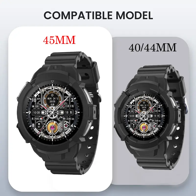 Soft Fashion Cover For Samsung Galaxy Watch 5 40mm 44mm Silicone Protector Case Strap For Samsung Watch 5 Pro 45mm Bumper
