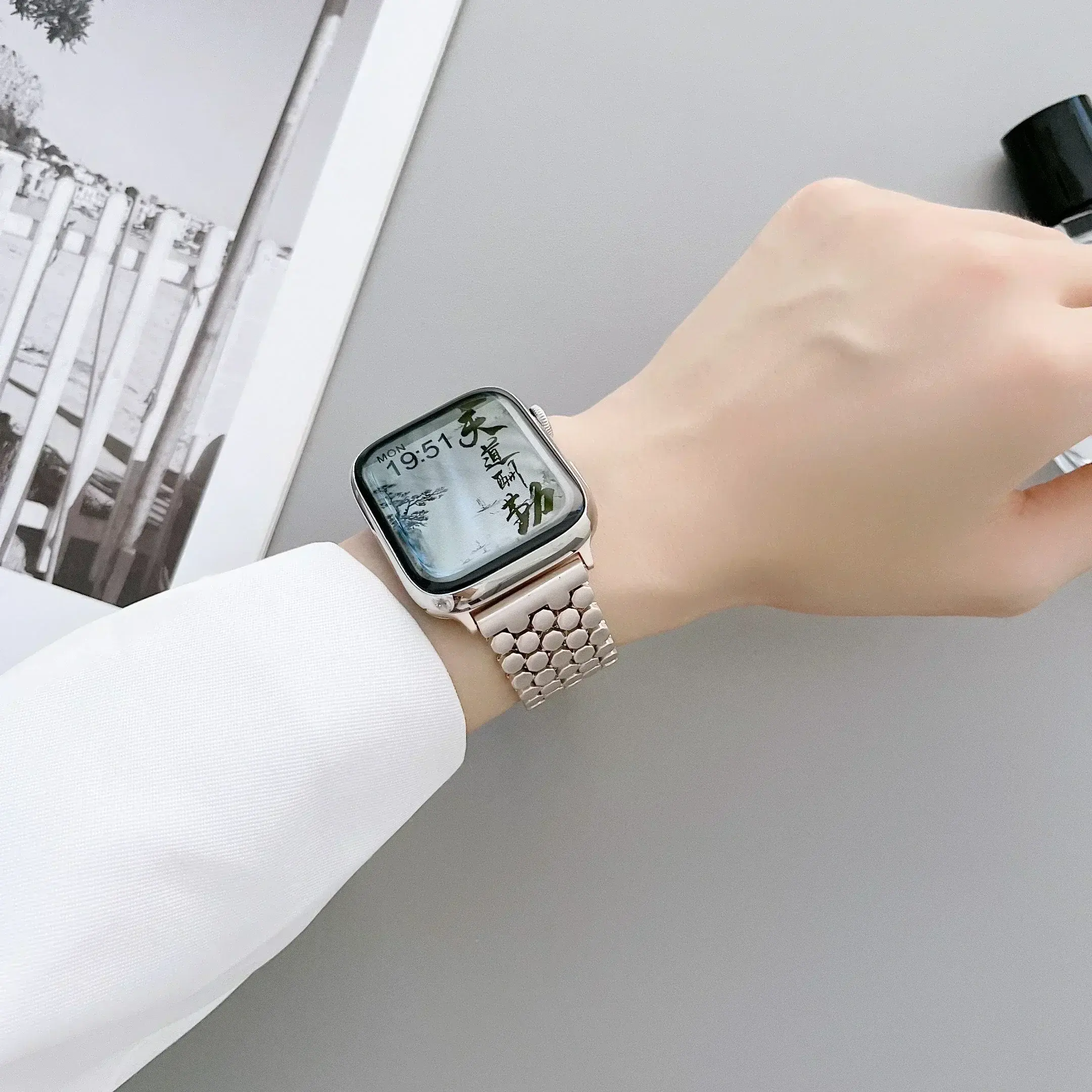 Women Metal Stainless Steel Strap For Apple Watch Series 9 41mm 45mm 49mm 40mm 44mm Band For iWatch 8 7 5 4 3 38 41mm Bracelet