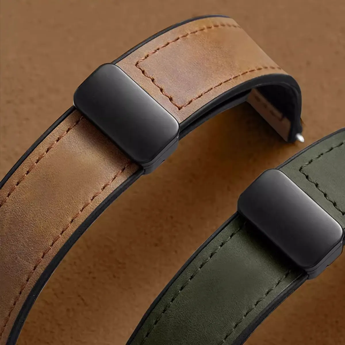 Leather Band for Samsung Galaxy Watch 8/8Classic Magnetic Strap Men Silicone Bracelet for Galaxy 8 7 Ultra 47mm Quick Fit Correa