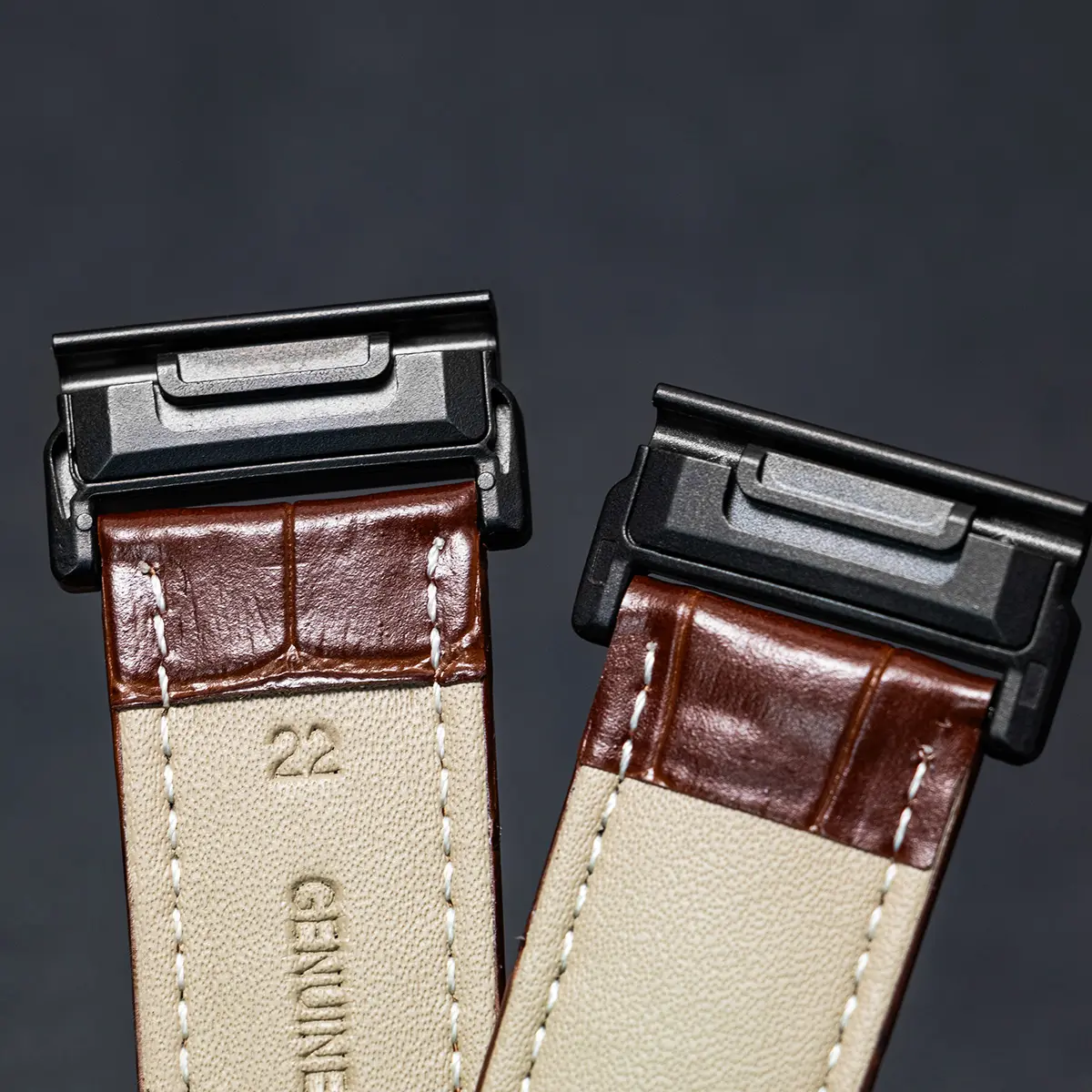 22 26mm Leather Strap For Garmin Watch Fenix 8 51mm 47 6 7 7X 6X Pro 5X Plus 3HR Quick Fit Bracelet Gen2/Enduro2 Smartwatch Band