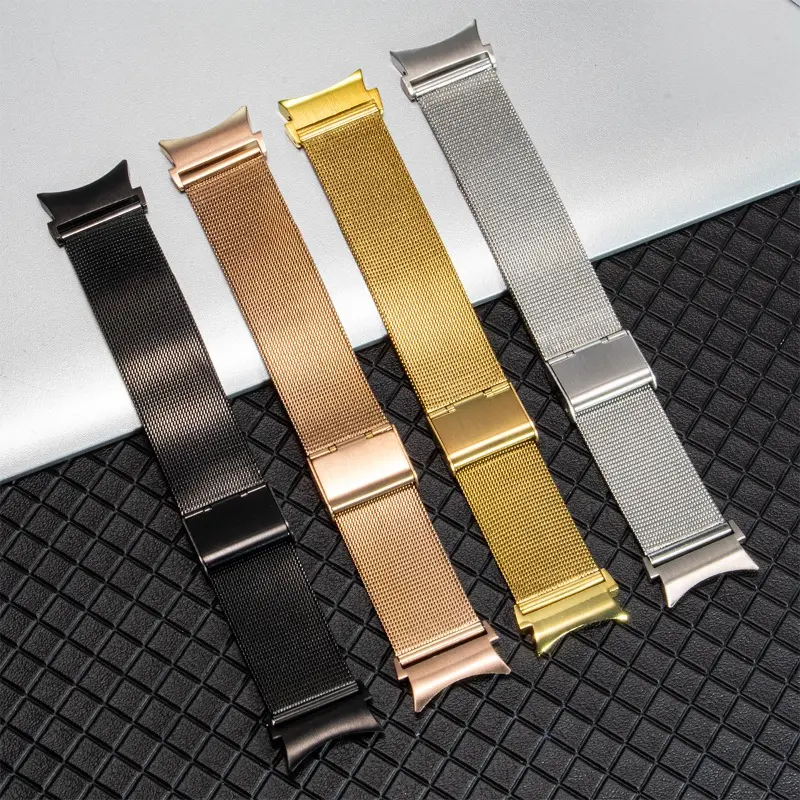 Stainless Steel Loop Band for Samsung Galaxy Watch 7/6/5/4 FE 40mm 44mm/4 6 Classic/5 Pro Quick Release Watch Band Accessories