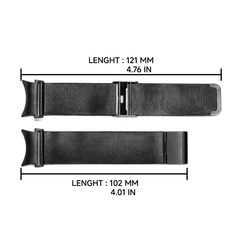 Stainless Steel Loop Band for Samsung Galaxy Watch 7/6/5/4 FE 40mm 44mm/4 6 Classic/5 Pro Quick Release Watch Band Accessories
