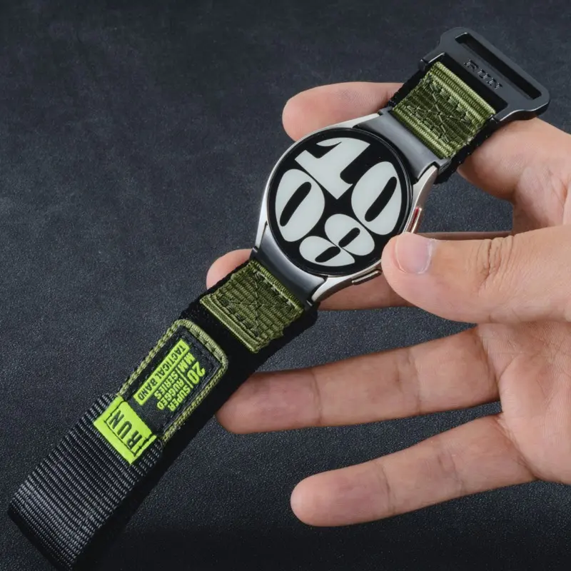 Nylon Band for Samsung Galaxy watch 7/6/5/4 40 44mm Sport bracelet for galaxy watch 7 6 5 4 Elastic breathable smartwatch