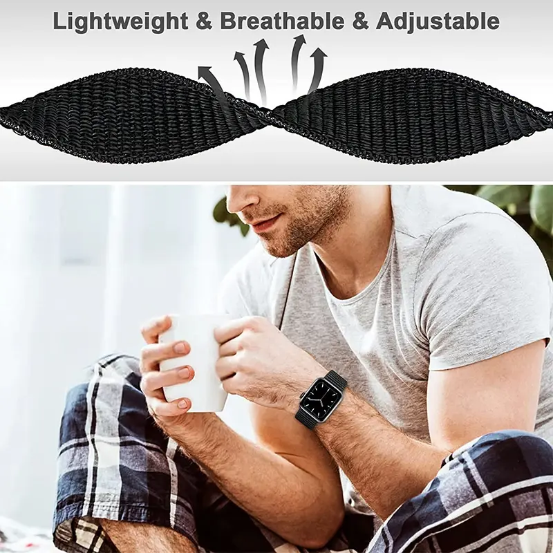Nylon Strap For Apple Watch Band Ultra 9 8 7 SE 6 5 3 38MM 42MM 40MM 44MM smartwatch Accessorie bracelet iWatch serie 45MM 41MM