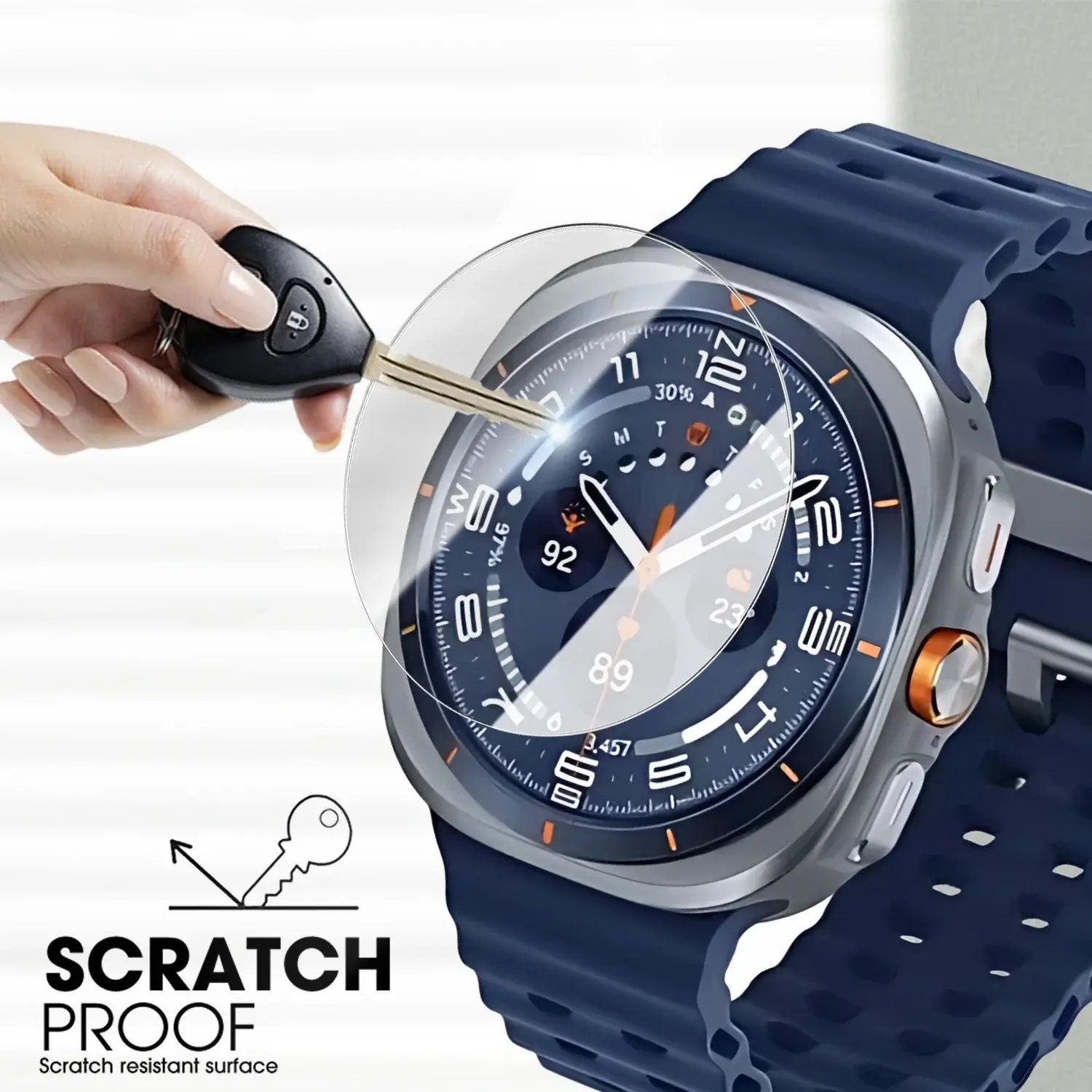Screen Protector for Samsung Galaxy Watch 8 40mm 44mm Classic Tempered Glass Protective Film Auto-alignment Installation kit