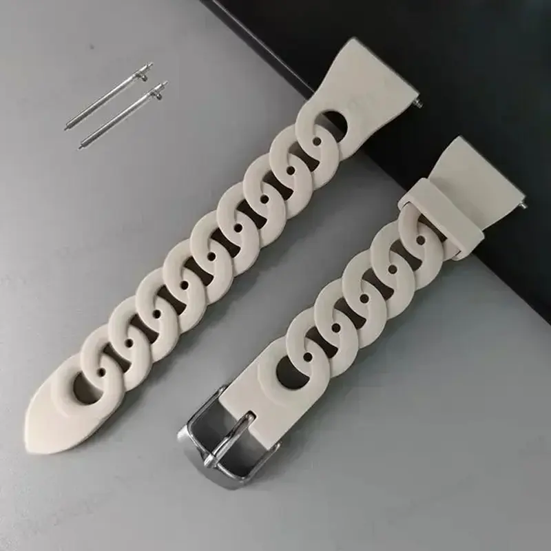 20mm 22mm Women Silicone Strap for Samsung Galaxy Watch 4 3 41mm 45mm Wrist Band Bracelet S3 42mm 46mm Active 2 Gear Watchband