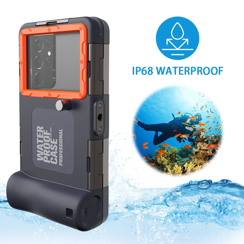 Underwater Phone Case Professional Scuba Dive Phone Case Universal Waterproof Cellphone Case for Underwater Photo Video Taking