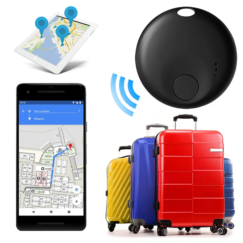 For Android Tracker Tag GPS Tracker Anti-Lost Key Finder Item Locator for Keys Bags Luggage and More