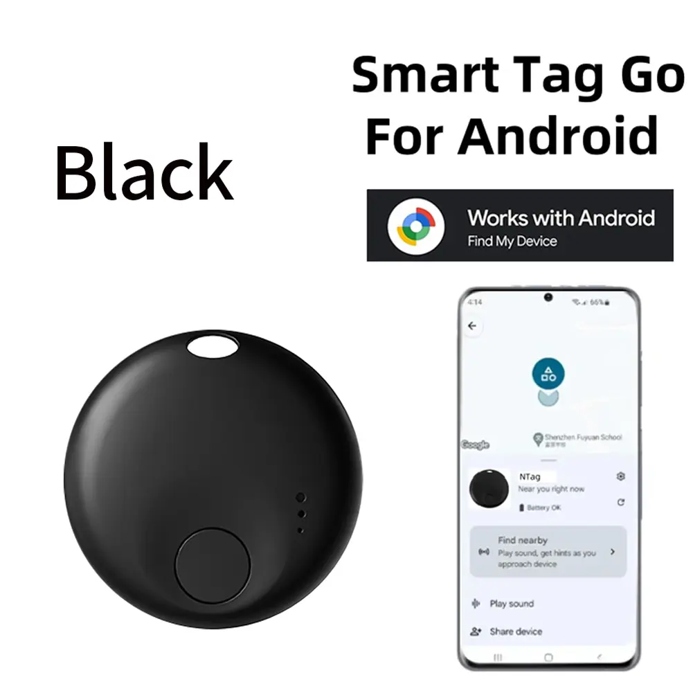 For Android Tracker Tag GPS Tracker Anti-Lost Key Finder Item Locator for Keys Bags Luggage and More