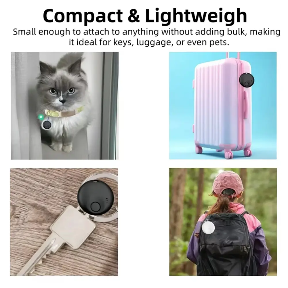 For Android Tracker Tag GPS Tracker Anti-Lost Key Finder Item Locator for Keys Bags Luggage and More