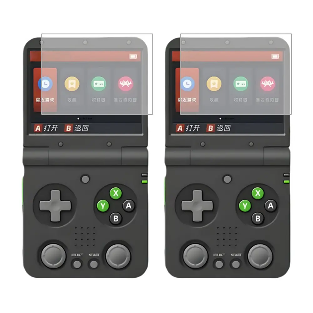 For Miyoo Flip Tempered Glass Screen Protector Films Anti-Scratch Game Console Screen Protector Film Game Console Accessories
