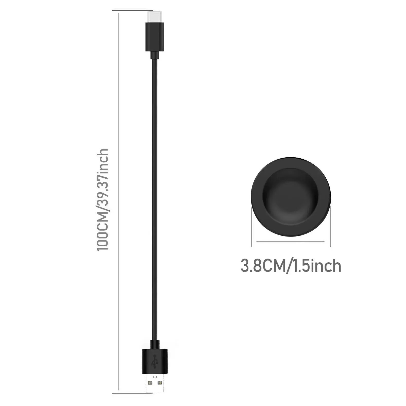 USB Charger Cable for Huawei Watch GT 4/3/Ultimate/GT2 Pro/GT3 SE/Cyber/Runner & 42mm/43mm/46mm Models - Power Adapter
