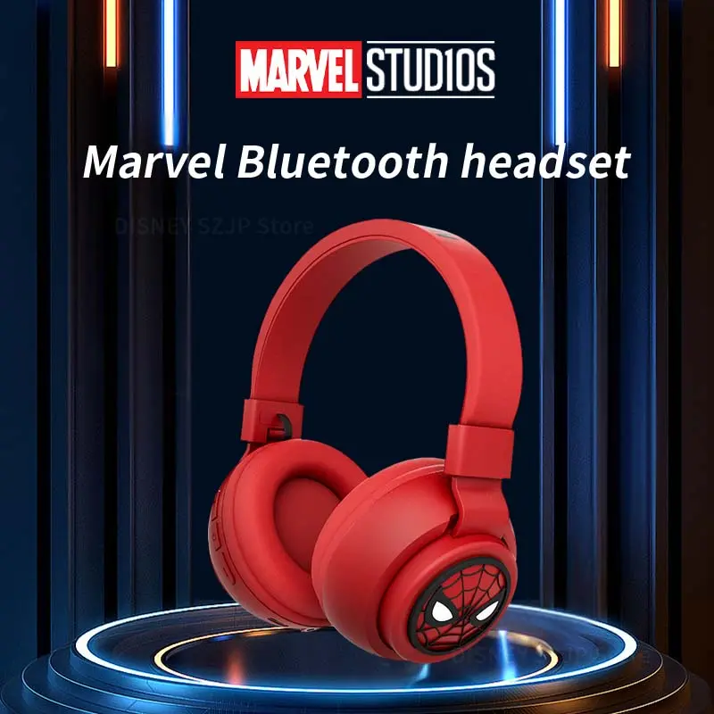 Disney Bluetooth Headphones X3 Spider-Man Wireless Earphones Bluetooth Foldable HIFI Sound Headsets for Kids Anime Cartoon