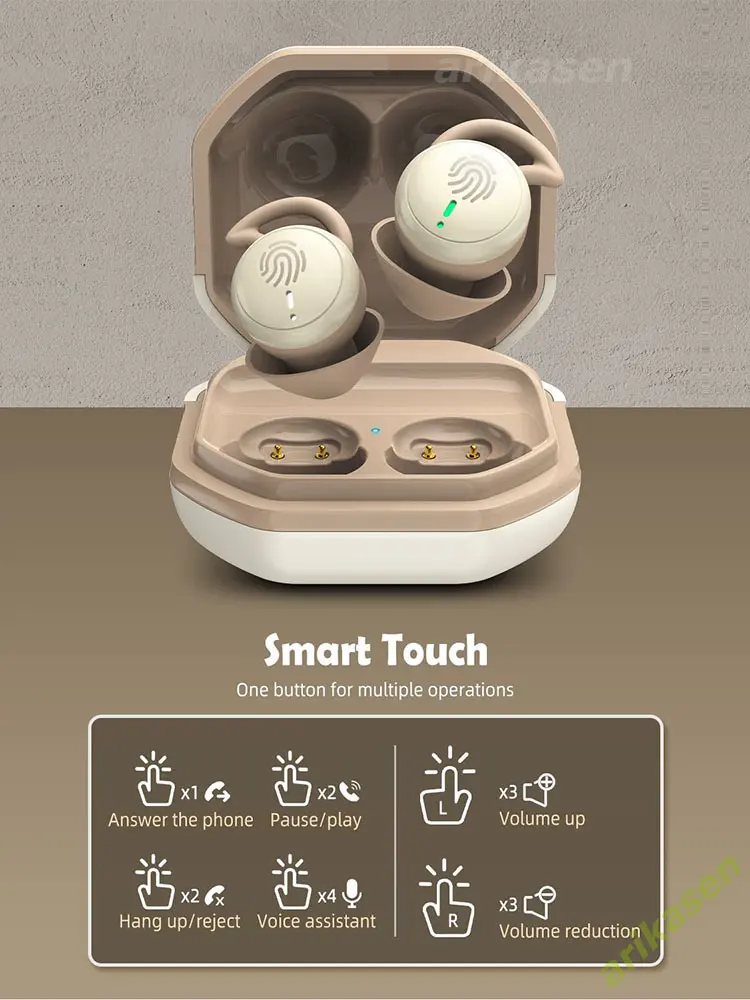 Sleep Earbuds in-Ear Earphones for Sleeping with 3 Sizes Ultra-Light Soft Silicone Noise Isolating Headphone Perfect for Sleep