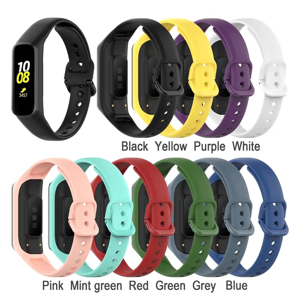 Sport Rubber Wristband Replacement Watch Band Fit E Smart Bracelet Silicone Strap For Samsung Galaxy Fit-e R375