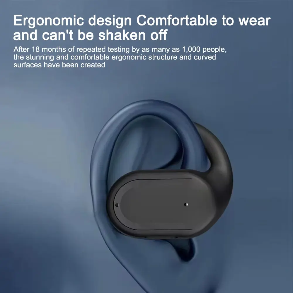 180 Rotation Wireless Ear Hook Headset Bluetooth 5.4 Earphone HiFi Stereo Noise Reduction Headphone Sports Waterproof Earbud