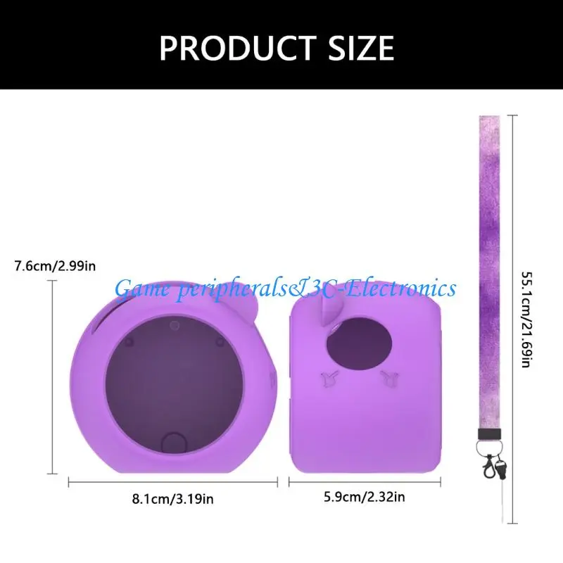L9BA Shock Absorbing Silicone Sleeve Housing Enclosure For Punyrunzu Puni Game Device