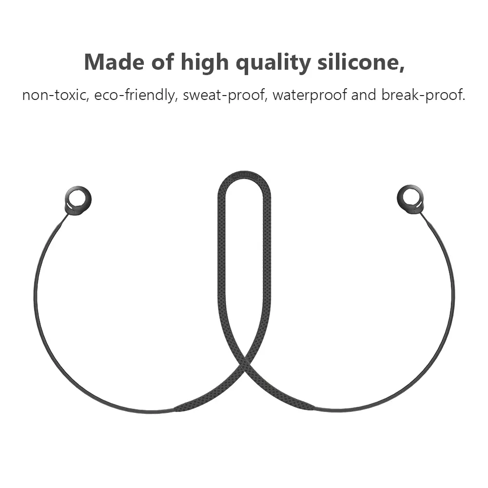 Silicone Anti-Lost Earphone Rope Sweatproof Headphone Holder Rope Cable Anti-Drop Headset Neck String for Sony WF-C500 Headphone