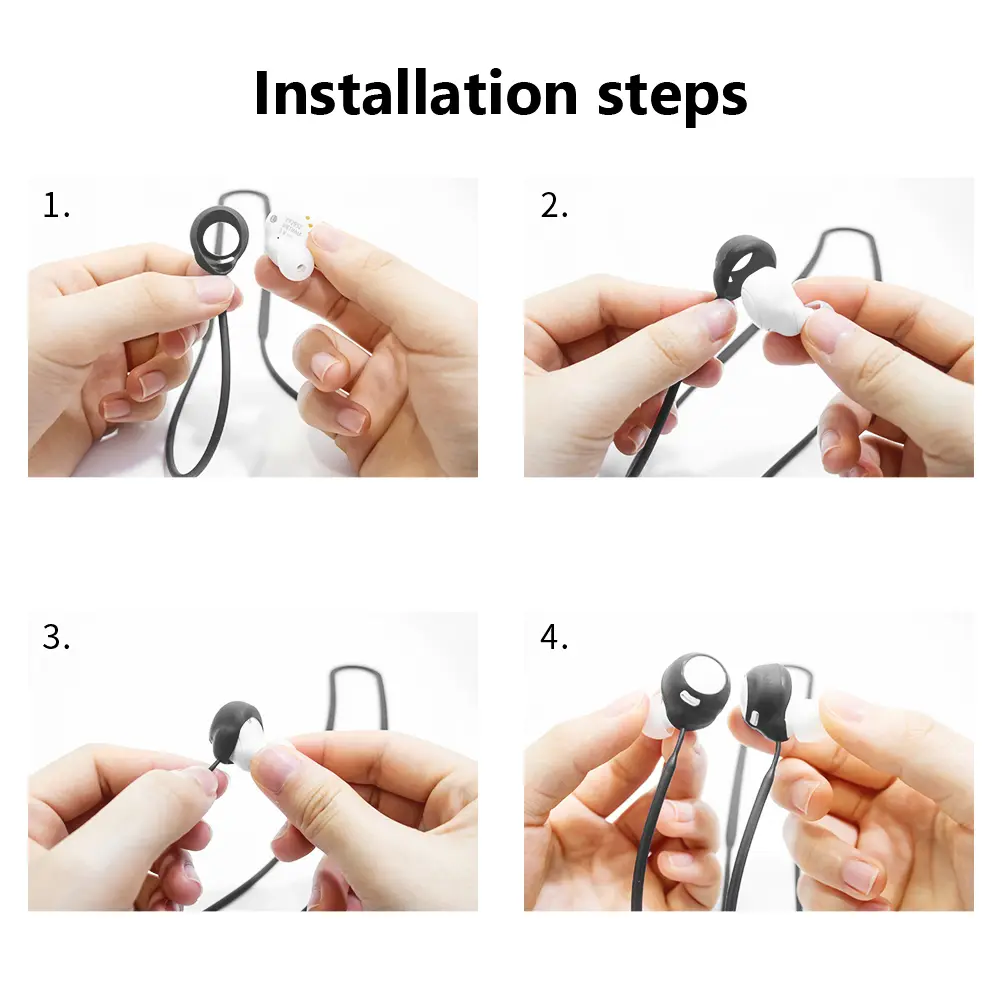 Silicone Anti-Lost Earphone Rope Sweatproof Headphone Holder Rope Cable Anti-Drop Headset Neck String for Sony WF-C500 Headphone