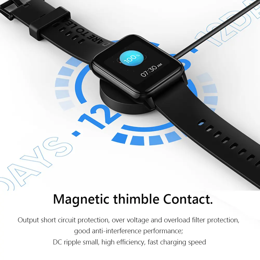 for Realme Watch 2/Pro USB Charger Dock Cable Sport Smartwatch Power Supply Station Device Power Accessory