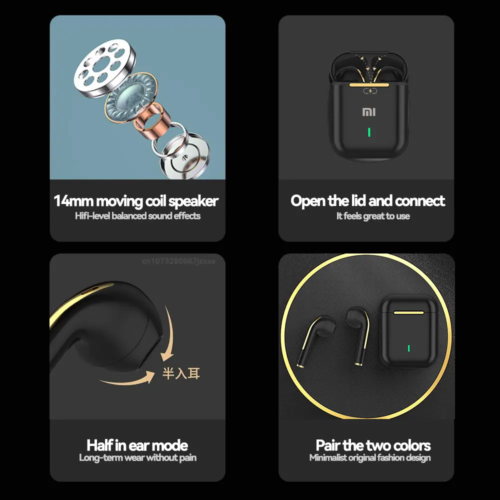XIAOMI MIJIA Wireless Bluetooth Headphones In Ear Stereo Sports Earphone Ture Wireless Bluetooth Headset With Mic