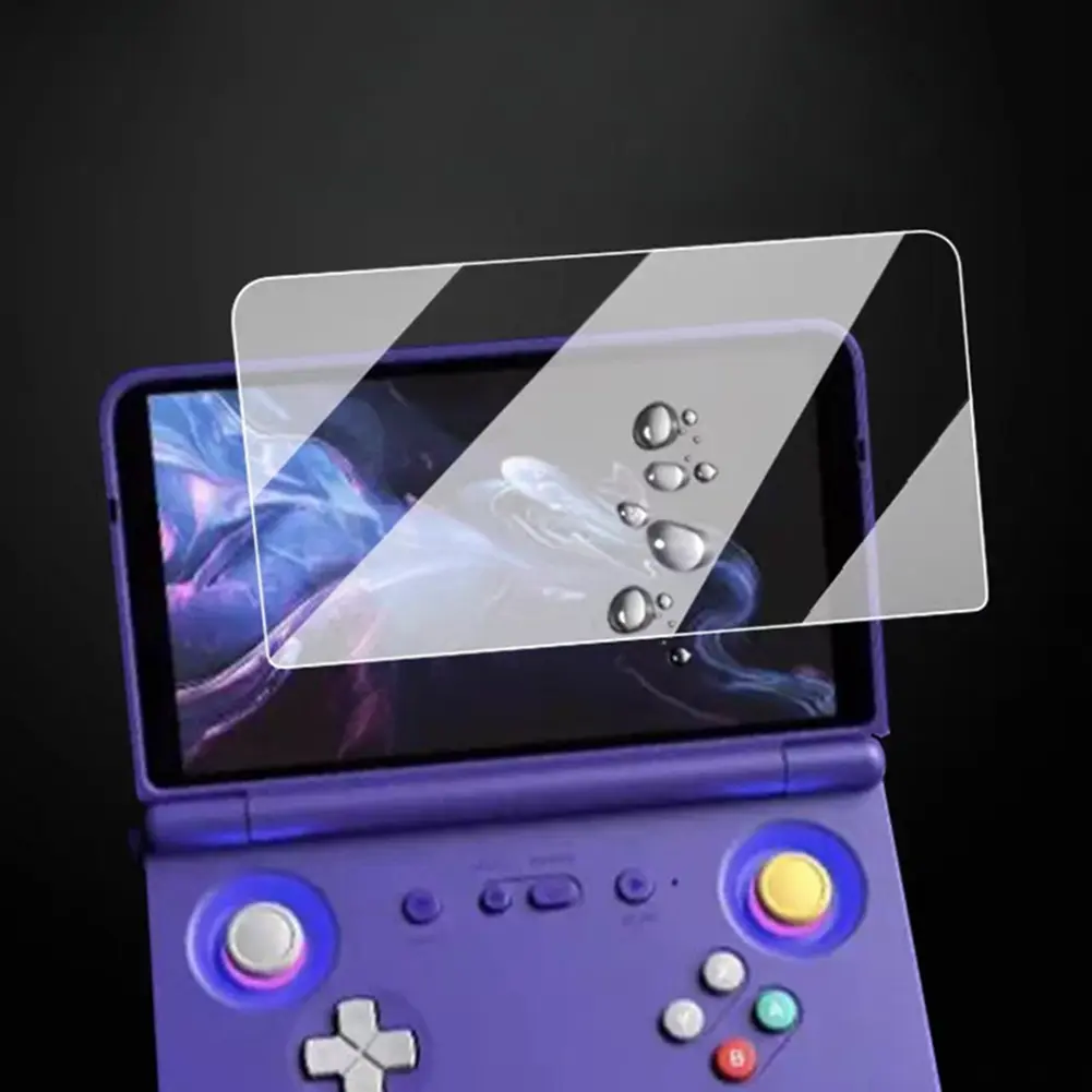 HD Protective Film for Retroid Pocket Flip 2 Game Console 2Pcs Tempered Glass 9H HD Screen Protector Anti-Scratch HD Screen Film