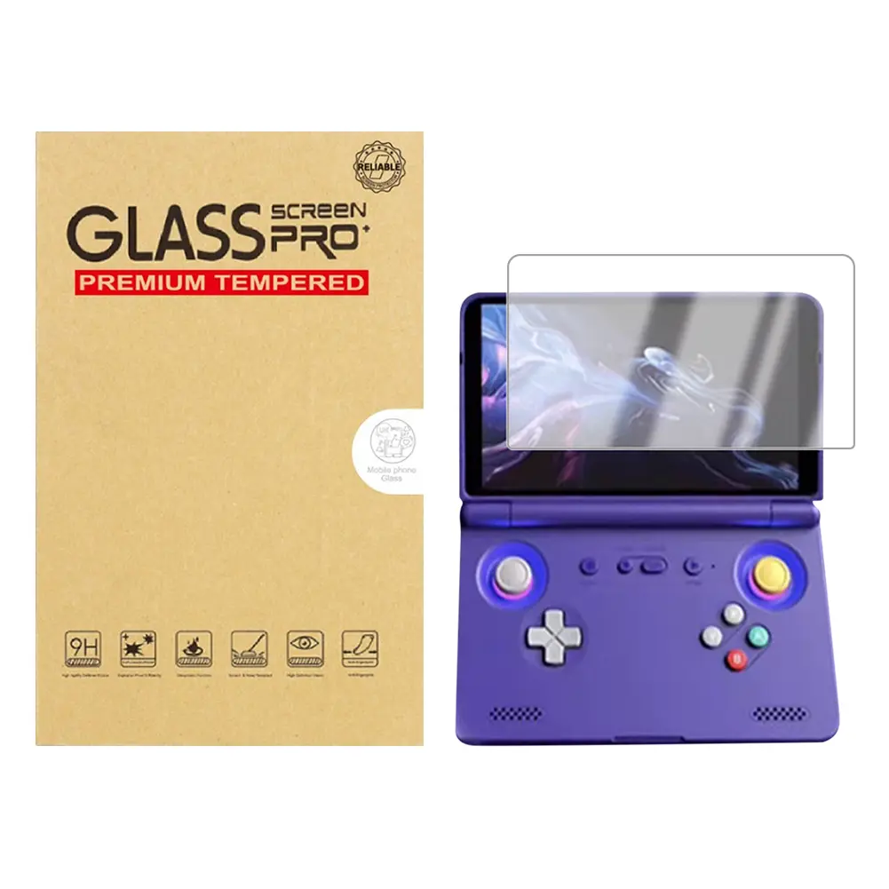 HD Protective Film for Retroid Pocket Flip 2 Game Console 2Pcs Tempered Glass 9H HD Screen Protector Anti-Scratch HD Screen Film