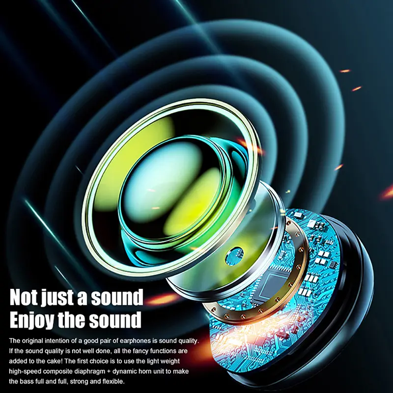 NEW V9 Bluetooth Earphone Long Standby Business Headphone HD Call Bluetooth Wireless Earbuds With MIC For iphone samsung Huawei