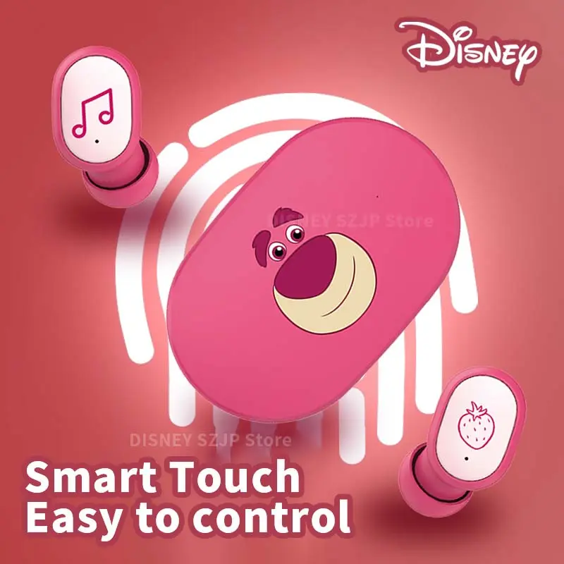 Disney HIFI Sound TWS Bluetooth Earbuds E6S Mini Cartoon Wireless Headset Noise Reduction Headphone Long Battery Life 6 Color