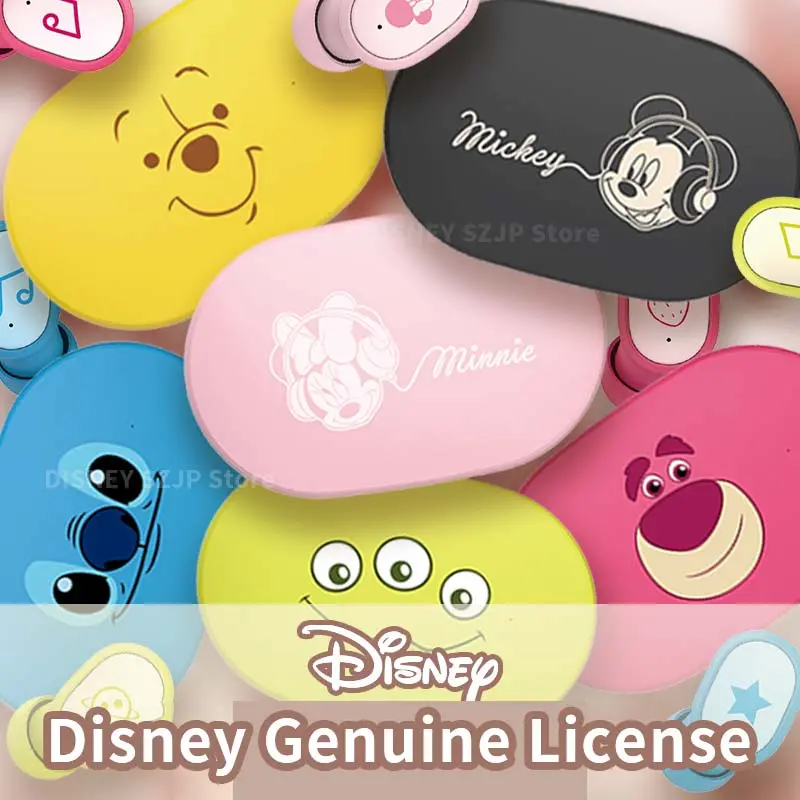 Disney HIFI Sound TWS Bluetooth Earbuds E6S Mini Cartoon Wireless Headset Noise Reduction Headphone Long Battery Life 6 Color