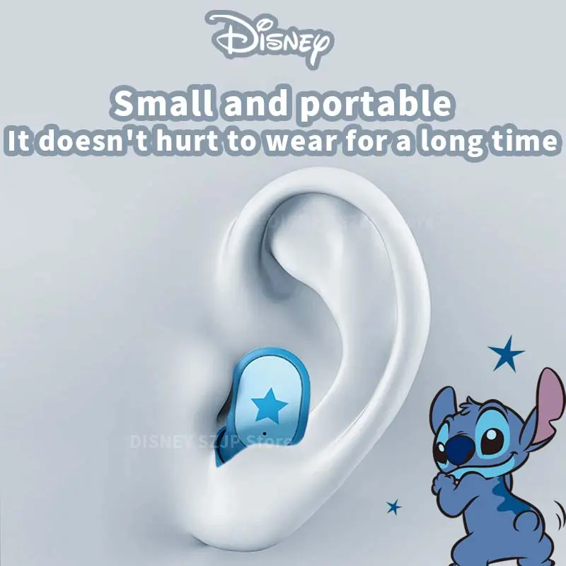 Disney HIFI Sound TWS Bluetooth Earbuds E6S Mini Cartoon Wireless Headset Noise Reduction Headphone Long Battery Life 6 Color