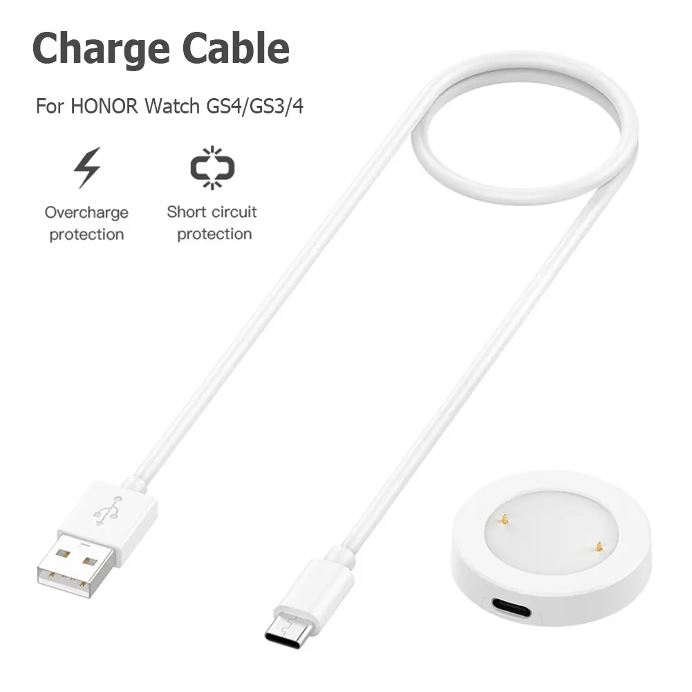 Magnetic Charger Dock 1m USB Charging Cradle Replacement Charger Charging Cradle Dock for Honor Watch 4/GS4/GS3