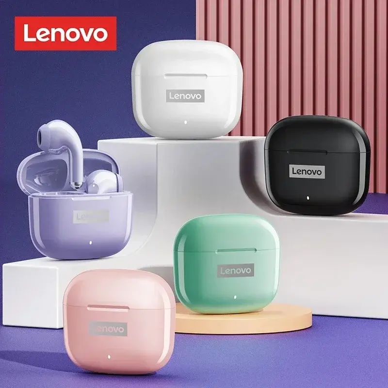 Original Lenovo Thinkplus LivePods LP40pro TWS Semi-in-ear Ergonomic 5.1 Bluetooth Earphone Wireless Stereo Music Calls Headset