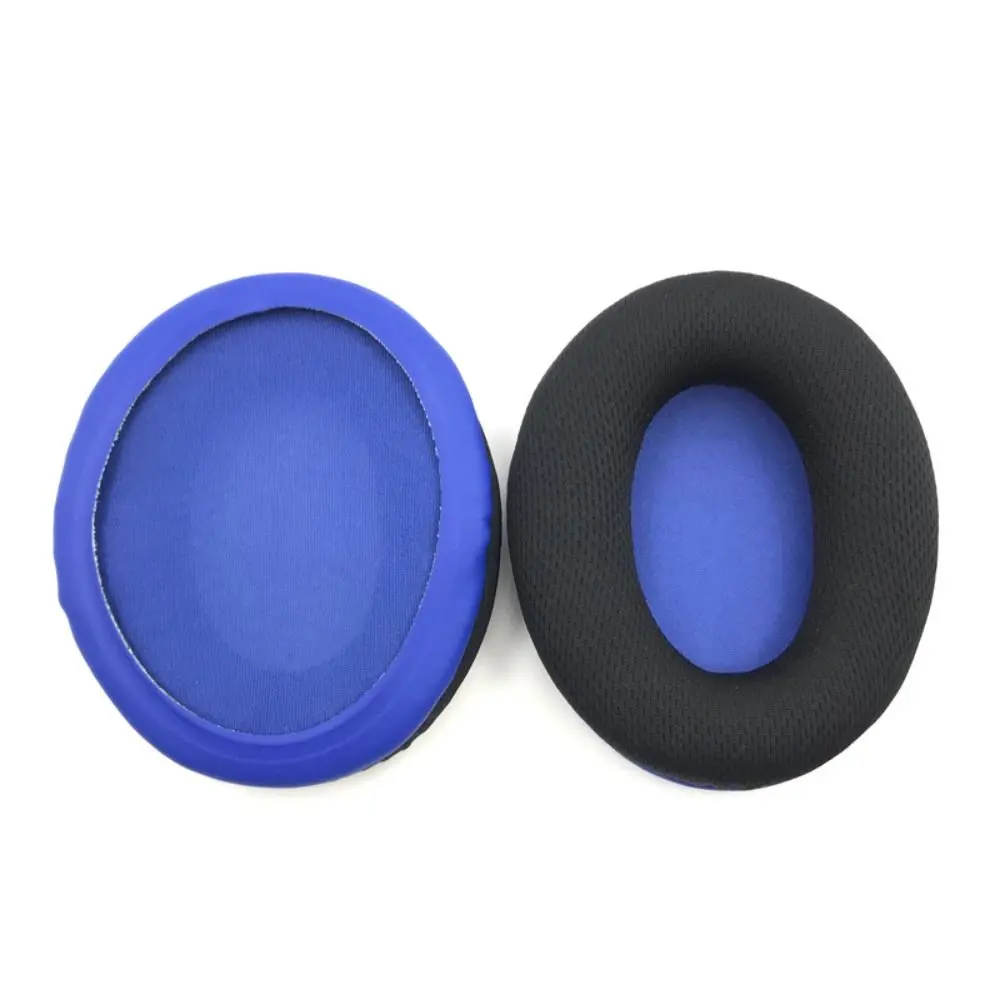 1Pair Protein Leather Ear Pads Sponge Noise-Cancelling Ear Cushion Replacement Headset Repair for HyperX Cloud Core 7.1