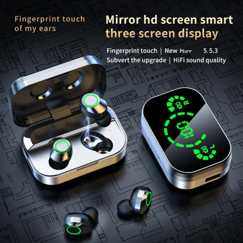 Soleeanre Wireless Headphones Earphone Bluetooth Hifi Stereo Sport Earbuds Headset Gamer Hearing Aid With Mic Handfre